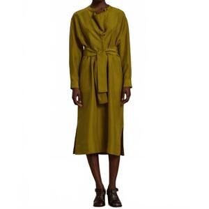 NEW SOEUR cabourg midi dress in absinthe